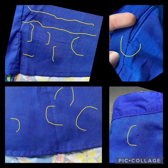 Rosalita McGee M Floral Patterned Artsy Abstract Pom Pom Accented Skirt - Picture 11 of 12